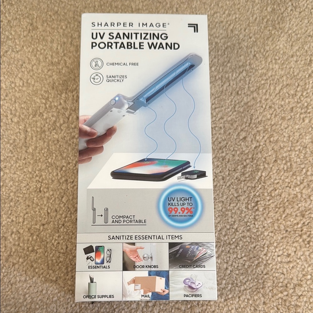 NEW Sharper Image UV Sanitizing Portable Wand
